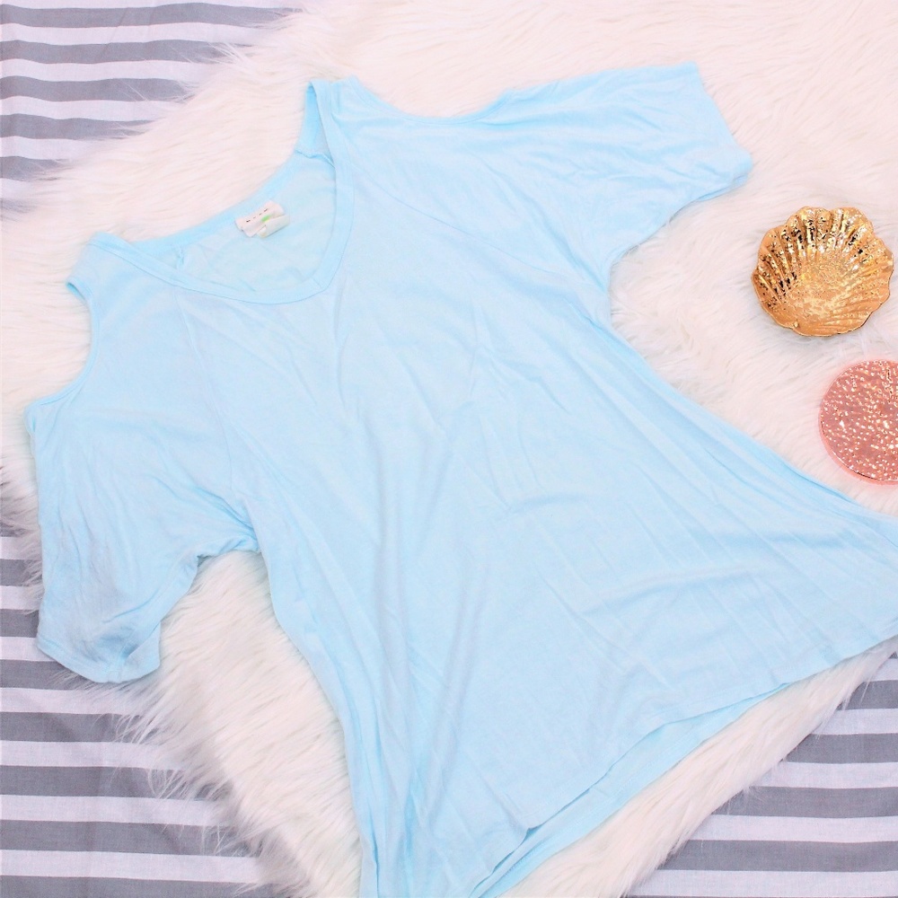 Neon Soul Cold Shoulder Top